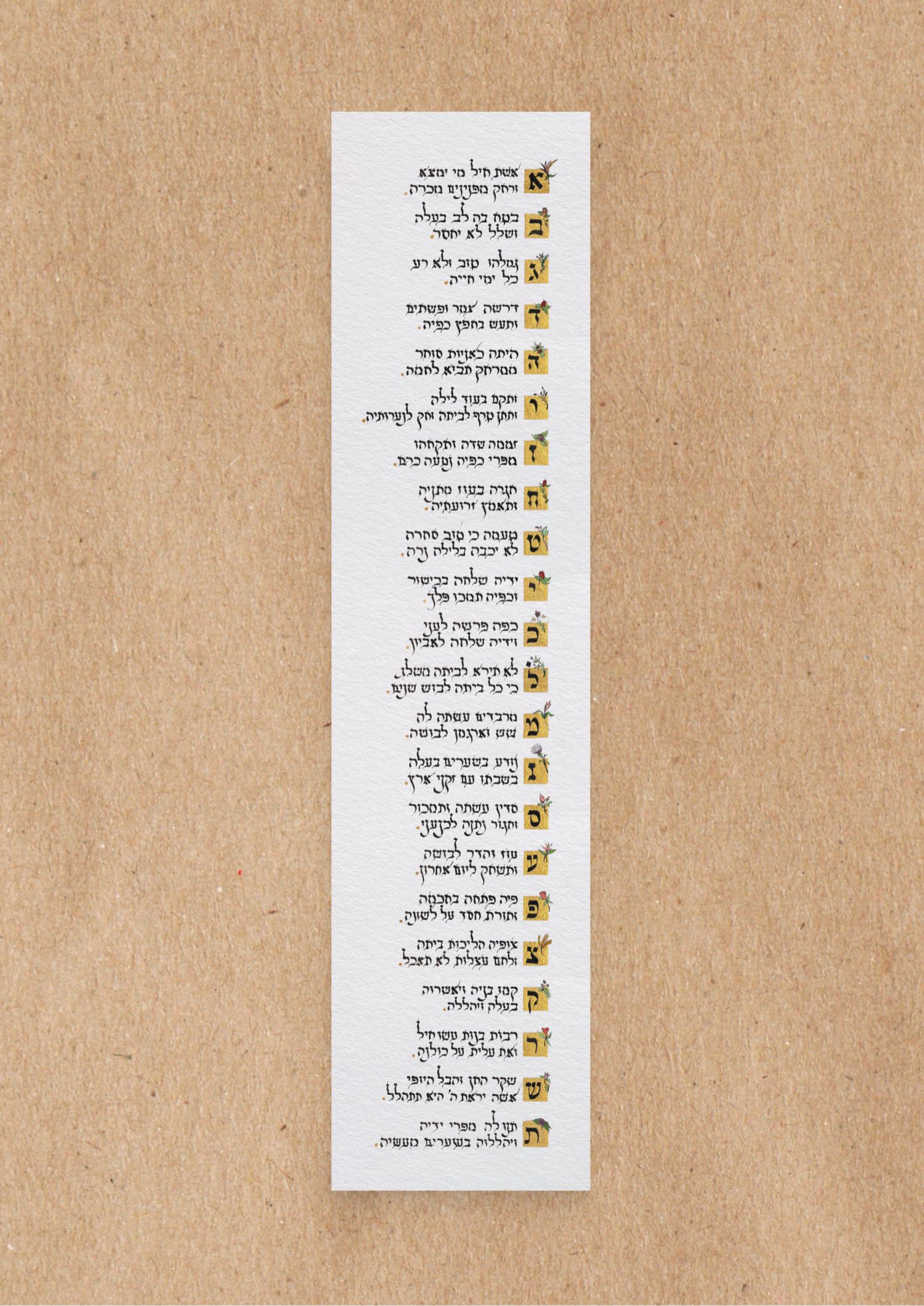 Eshet Chayil Decorated - Scroll Format